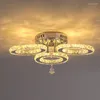 Chandeliers Modern 3 Ring Lustre Chandelier Led Crystal Lighting Ceiling Light Pendant Hanging Fixtures