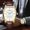 CRRJU Luxury Japanese Quartz Tonneau Daily Leather Waterproof Men's Wrist Relaxo Masculino 2023 G230529