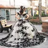 Черные цветочные платья Quinceanera Prome Prom Promtings не хватает принцессы Sweet 15 16 платья vestidos de Quinceanera