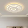 Ceiling Lights Modern Round Led Lamp For Bedroom Study Living Room Home Roof White With Remote Control Chandelier Lighting Fixtures