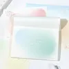 80 fogli / confezione Kawaii Cute Water Color Gradient Memo Pads Note Paper Agenda Planner Scuola Forniture per ufficio Cancelleria N1278