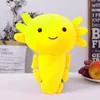 Kawaii axolotl docka plysch leksak fylld färgglad undervattens salamander newt plushie peluche tecknad barn tröstande gåva