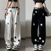 Jeans de mujer Moda americana Pentagonal Mujeres Fall High Street Y2K Baggy Straight Tube Wide Leg Mop The Floor Pantalones