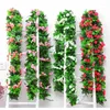 Dekorativa blommor 220 cm Artificial Rose Rattan Spring Liten Pion String Decor Silk Fake Garland för bröllop Hem El Garden Decoration