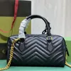 Designer de moda Marmont Bolsas Bolsas Sacolas Cadeia Crossbody Bolsa De Couro Genuíno Bloqueio De Chave Zipper Bolso Moda Letras Simples Mulheres Ombro Sacos De Compras