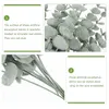 Fleurs décoratives 36 pièces Feuilles Feuilles Picks Eucalyptus Faux Bouquet Vase Filler Pick Wedding Decor