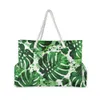 Andere Taschen Neue Strand-Einkaufstasche, modisch, für Damen, Sommer, große Kapazität, tropische Palmenblätter, Umhängetasche, Top-Handtasche, Einkaufstaschen