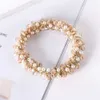 Inne nowe Pearl Hair Ties Scrunchies Crystal Elastic Hairband Hair Rope Ponytail Holders Gumowe włosy dla kobiet