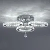 Żyrandole nowoczesne 3 pierścień Luster żyrandol LED Crystal oświetlenia oświetlenie sufitowe wiszące wyposażenie