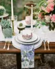 テーブルナプキン4PCSスプリング水彩花siglea四角50cm結婚式の装飾布布キッチンディナーナプキンを提供する
