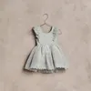 Vestidos de niña 2023 vestido para niñas 1 año inglés elegante verano bebé princesa vestido sin mangas Inglaterra ropa niños