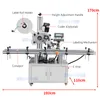 ZONESUN ZS-TB150P2 Automatische Flaschen-Etikettiermaschine für flache Oberflächen, selbstklebender Aufkleber-Etikettierer, Dosen-Etikettenspender für Waschmittelflaschen