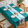 Table Cloth PVC Cover Boho Style Waterproof Geometric Tablecloths For Home Decoration