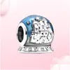 Charm Armband 925 Sterling Sier Beauty and Beast Hanging Decoration Lämplig för primitiva Pandora -armband Womens Jewelry Fashion Dhwiv