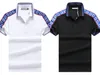 Мода T Рубашки для мужчин Дизайнерский дизайнерский поло в рубашке Polo Принт летней шеи.
