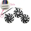 Chłodzenie darmowa wysyłka T129215SU 7pin GPU Cooler Fan For Asus Rog Strixgeforce RTX 2060 2080 TI lub RX 5600 XT RX 5700XT wentylator