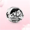 Charm Armband 925 Sterling Sier Beauty and Beast Hanging Decoration Lämplig för primitiva Pandora -armband Womens Jewelry Fashion Dhwiv