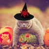 Kostiumy kotów Halloween 15G Pet Hat z 20 cm Długość dżenko -elastyczna opaska | Rekwizyty z regulacją akcesoriów dla psów