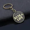 Keychains SG Game Coin Badge Keychain Extra Life Specie Cosplay Souvenir Keyring voor herenjuwelen