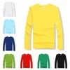 Herren-T-Shirts, gelbes Oberteil, Herbst-Langarm-Baumwollhemd, trendiger Mann, Streetwear, Freunde-T-Shirts, Rundhals-Kleidung, Aktivitätsanzug-Anpassung