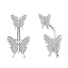 Gouden kleur vlinder kristal navel piercings ombligo buikring sexy bundel navel ringen piercing sieraden