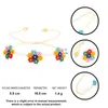 Pulseras de eslabones Miyuki Cuentas de arroz Pulsera tejida hecha a mano Margarita Flores de siete colores con cuentas Mujeres pequeñas