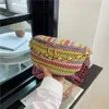 Andere Taschen Sommer Strand Stroh Brusttasche für Frauen Bananentasche Rattan gewebt Halbmond Gürteltasche Kette Schulter Umhängetasche Gürteltasche