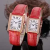 Womens watches for women luxury watch ladies Square wristwatch designer watches full Stainless steel leather strap WristWatch