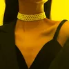 Choker Chokers Modna ręcznie robiona koralikowa biała symulowane naszyjniki perłowe dla kobiet