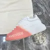 2023top New Brand Womens Men Quality Casual Shoesデザイナーレザーレースレーススニーカーファッションランニングトレーナーレターフラットプリントジムスニーカー