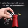 Çok işlevli parmak ucu Gyro Keychain Yaratıcı Erkekler Araba Anahtar Lüks Kolye Hediyesi