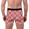 Underpants Men's Xmas Boxers Briefs Christmas Panties Hilarious Underwear 3D Snowman Snowflakes Printed Holiday Boxer Shorts