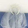 花嫁は真珠の王冠ティアラベールバッハバチェロレットヘンパーティーブライダルシャワーウェディングエンゲージメントリハーサルディナーデコレーションギフト