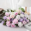 Decorative Flowers Artificial Rose 2Pcs Beautiful Realistic Easy-to-care Scene Layout Prop Flower El Supply