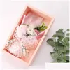 Decorative Flowers Wreaths Valentine Day Soap Flower Gift Box Simation Rose Bouquet Mother Wedding Birthday Decor Drop Delivery Ho Dh95D