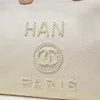 Deauville Handbagsショッピングバッグ旅行女性の男性キャンバストートバッグ化粧品ビーチダッフルクロスボディリネンポシェットショルダーホーボーパース荷物レディージムクラッチバッグ