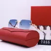 Solglasögon Fashion Vintage Women Brand Designer Womens Solglasögon Ladies Sun Glasses With Cases and Box