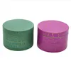 Pipe à fumer New Crack Paint Smoke Grinder 4 couches 63mm Creative Texture Matte Zinc Alloy Smoke Grinder