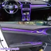 Pour Honda Civic 10e génération 2016-2019 voiture-style 3D/5D en Fiber de carbone intérieur de la voiture Console centrale changement de couleur moulage autocollant décalcomanie