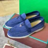 luxury designer shoes ladies fashion suede casual shoes moccasins formal shoes classic leather men's casual slip-on flat shoes top quality couple boat shoes 35-46 Box