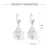 Chaînes Y2K Mignon Méchant Fantôme Perle Collier Amour Coeur Laqué Pendentif Boucles D'oreilles Géométrique Niche Bijoux Pour Femmes Filles T8DE