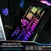 Custodia di raffreddamento Pannello di backplate GPU telaio Argb Light Scheda per decorazione PC Pannello laterale della scheda grafica personalizzata Argb/ RGB/ Molex colorato