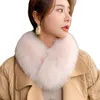 Scarves Leather Grass Fur Ladies Winter Real Scarf Fashion Warmth Thick Men's 2023natural Around Neck Women