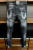 Lila Markenjeans 50 Rabatt~Herrenjeans Dsquad2 Luxus Designer Denim Perforierte Hosen Mode Trendige Kleidung GRÖSSE 28-38 A395