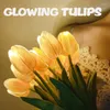 Decorative Flowers Darling Family Led Tulip Flower Light Creative Luminous Tulips Night Lights Ins Artificial For Valentine's Day