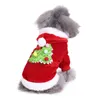 Köpek giyim evcil hayvan malzemeleri Noel kıyafetleri kar tanesi ağacı giyim iki ayaklı elk elbise