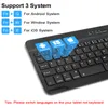 Combos Tablette Clavier sans fil Bluetooth Clavier Souris Ensemble Clavier rechargeable Téléphone Ipad Clavier universel pour IOS Android Windows