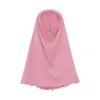 Pyjamas muslimska baby flickor ramadan abaya med hijab full längd mantel burka maxi liten flicka aktivt slitage söta fallkläder för tonårsflickor