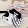 Rompers Summer Newborn Baby Boy Clothes Short Sleeve Turn Down Collar Striped Romper Jumpsuit Outfits One-Pieces Suit 0-24M T230529