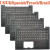 Frames US English / UK / Spanish Sp / French FR / Brazil Br Ordintier BR Clavier pour Lenovo V13015 V13015IGM V13015IKB avec couverture supérieure Palmrest